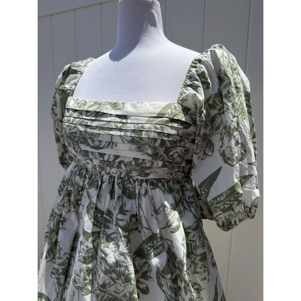 Abercrombie & Fitch Emerson Poplin Puff Sleeve Mini Dress - Picture 3 of 8